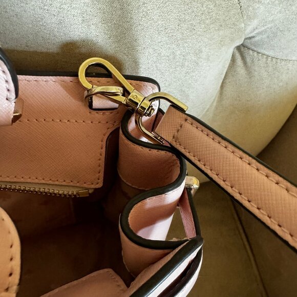 Kate Spade Staci Medium Satchel & Staci Large Slim Bifold Wallet Chalk Pink - Picture 13 of 17